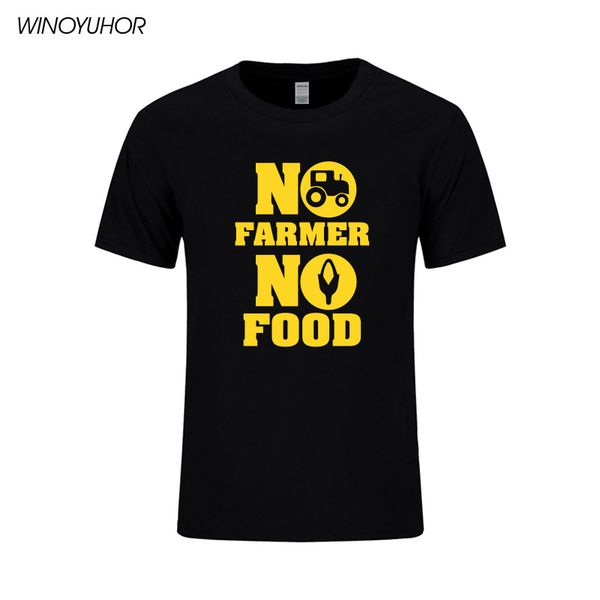 

нет farmer нет еды tshirt мужчины лето с коротким рукавом хлопок футболки юмор farmer подарочные тройники camisetas masculina