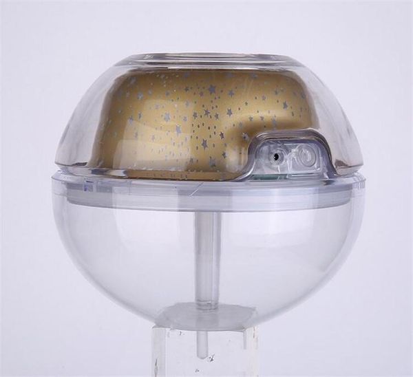 

500ml air humidfier usb deskaroma diffuser ultrasonic crystal night lamp projector mist maker led for home