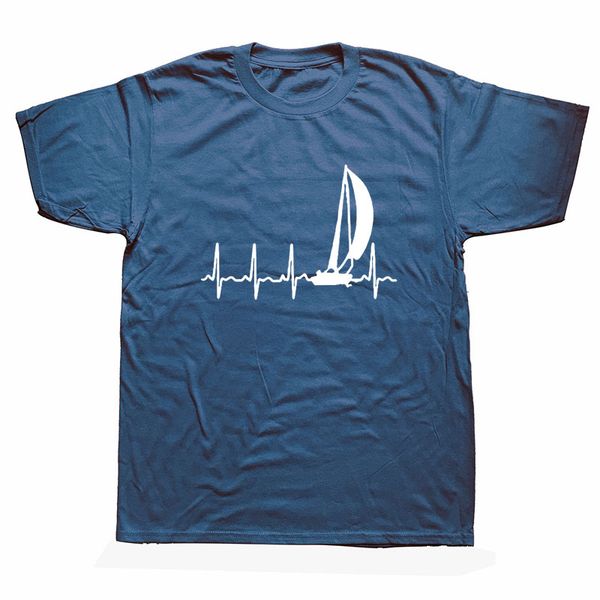 

novelty sailing in a heartbeat t-shirt mens short sleeves oversized streetwear hip hop printed t shirts tees