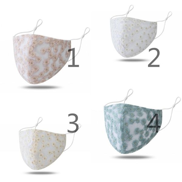 

fashion protection face mask adjust mouth respirator can put pm2.5 filter reusable mascarilla boy daisy flower washable dust girl 4 8qy b2