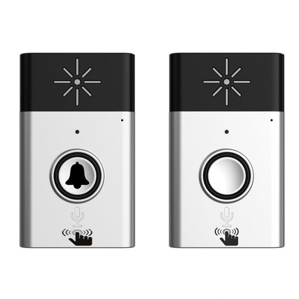 

h6 wireless doorbell voice intercom distance outdoor transmitter indoor receiver intelligent with fixed paste 1set/lot