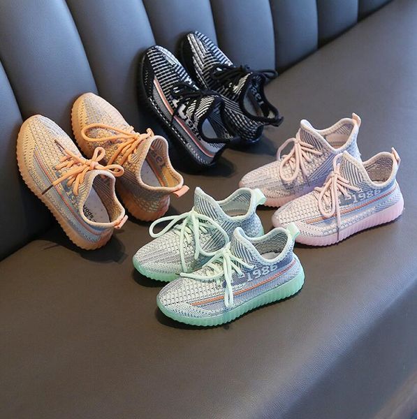 

2020 spring boys girls fashion sneakers baby/toddler/little kids leather trainers children school sport shoes soft running shoes cl200920, Black;red