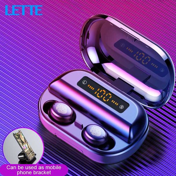 

V11 LED Power Display Bluetooth 5.0 CVC8.0 Noise Reduction Wireless In Ear Earbuds with HD Dual Microphone