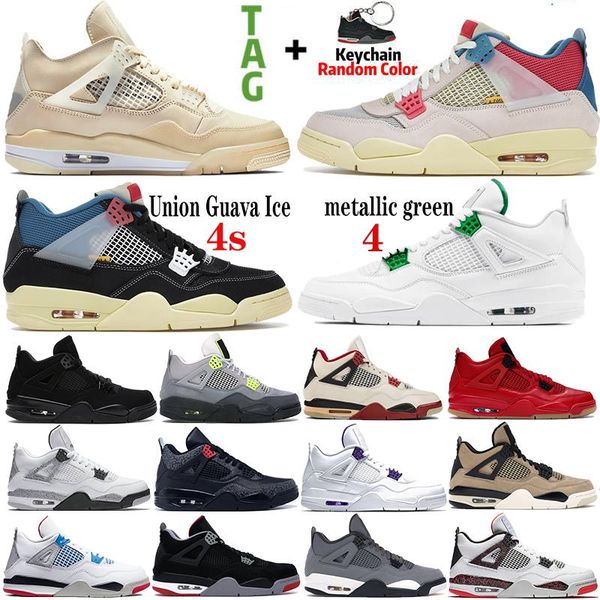 

верхнее качество 4 4s металлический фиолетовый твист что обувь мужских тренеров по баскетболу black cat неон jumpman sail союз гуава ice жен
