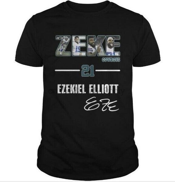 

cowboys zeke ezekiel elliott 21 black t shirt