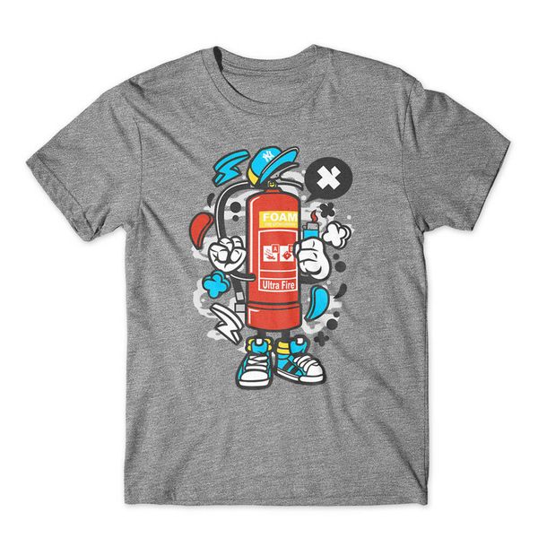 

fire extinguisher t-shirt 100% cotton premium tee new classic unique tee shirt