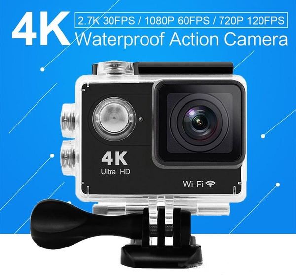 

action camera h9 h9r with remote control ultra hd 4k wifi hdmi 1080p 2.0 lcd 170d pro sports camera waterproof with retail box