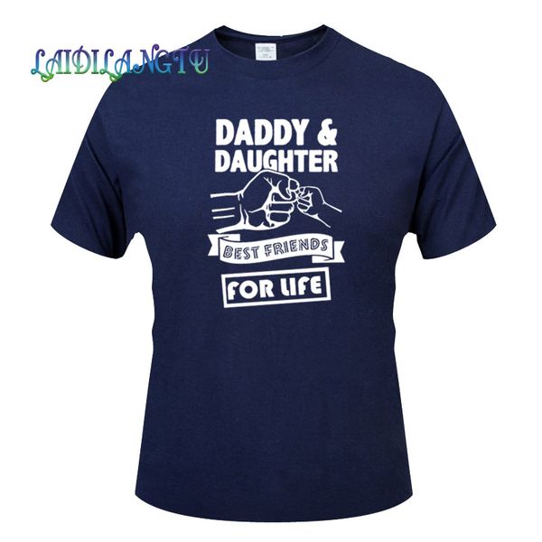 

daddy and daughter friends for life fathers day dad gift funny logo printed t shirt cotton short sleeve t-shirts