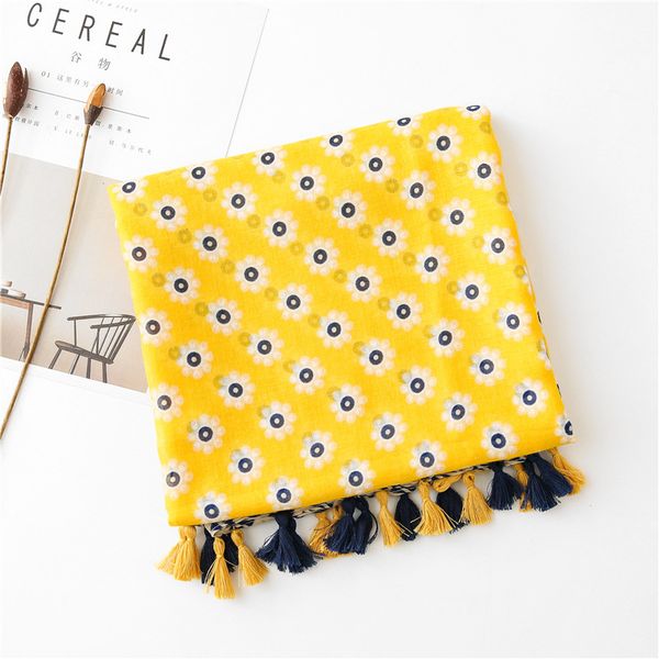

scarves 2021 fashion bohemia summer women cotton scarf strawberry beach hijab shawls and wraps female foulard bandana, Blue;gray