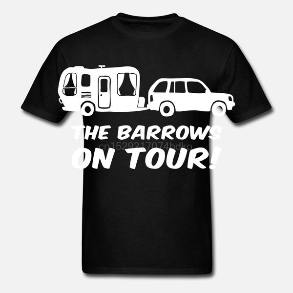 

personalised on tour caravan & camping campsite t-shirt with 4x4 car ages 1-13