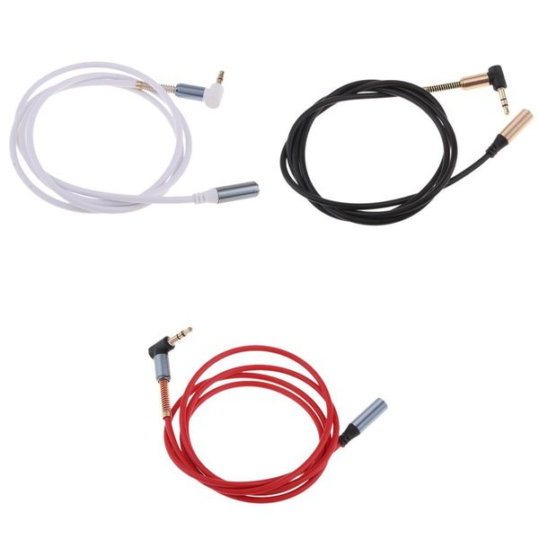 

3 pieces 3.5mm male to female extension stereo audio extension cable adapter, 90 degree right angle aux cable