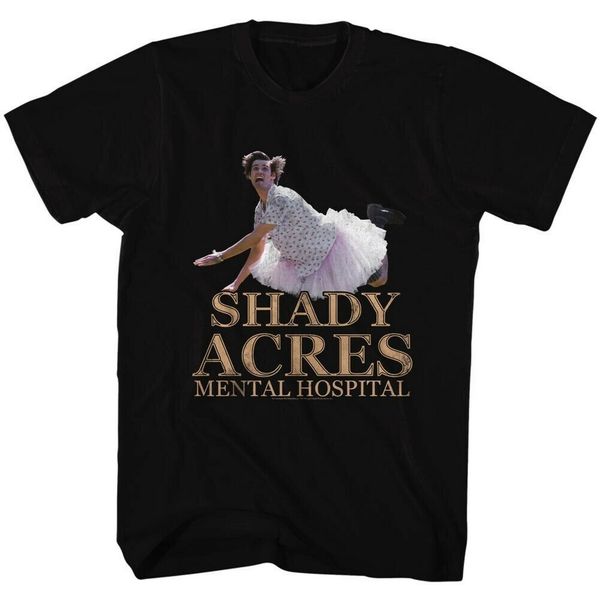 

ace ventura мужская с коротким рукавом футболка black shady acres подарков смешной tee shirt