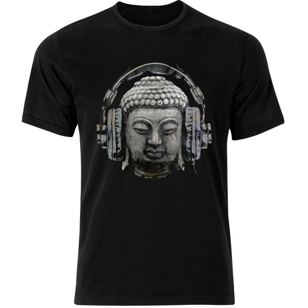 

будда бэнкси наушники необычных street art graffiti мужские футболки tee top ab38 новый 2020 hot summer casual тенниска печати