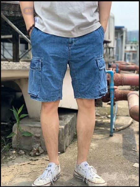 

clothing mens 2020 luxury designer short pants summer multi pocket beach cargo pants casual jeans male, White;black