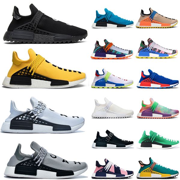 

nmd human race pharrell williams mens womens luxury red running shoes nerd black hu inspiration runner designer trainers sports sneakers