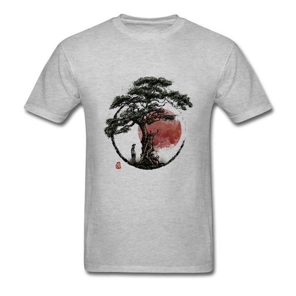 

sunset in huangshan landscape t shirt round neck men t-shirts tour tee-shirts iron fist design