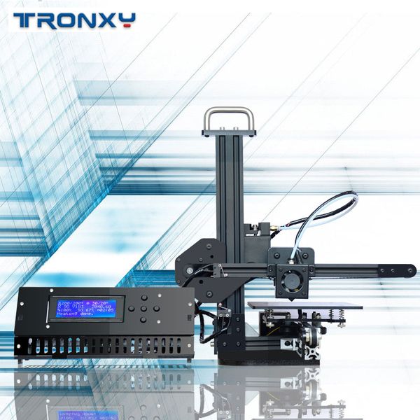 

printers tronxy 3d printer x1 pulley linear guide support sd card printing lcd display high precision 0.1-0.4mm off-line imprimante