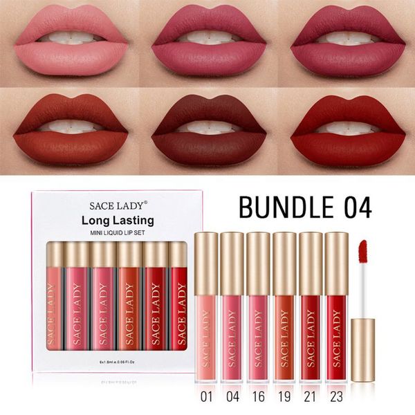 

durable liquid lipgloss beauty cosmetics makeup set highly pigmented