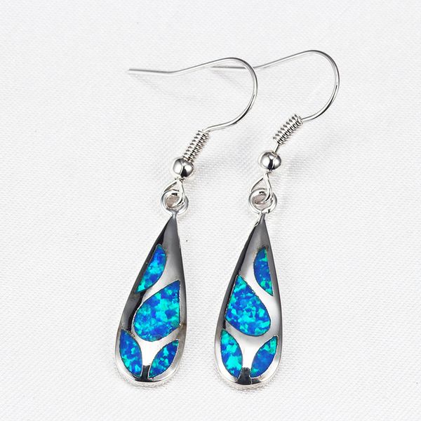 

new arrival tree design blue opal white opal earrings for women fashion jewelry gift er334, Silver