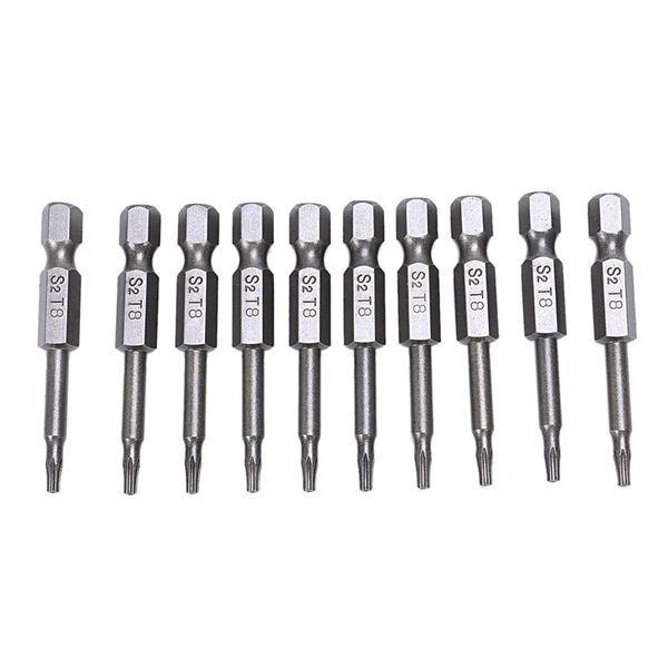

gtbl 50mm length 2mm point t8 type security torx screwdriver bit 10 pcs