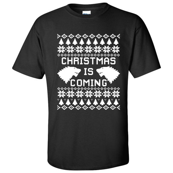 

christmas is coming basic cotton t-shirt