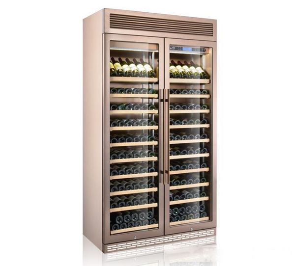 

320 stick compressor single temperature wine cabinet double glass door constant temperature and humidity display cabinet wine cabinet