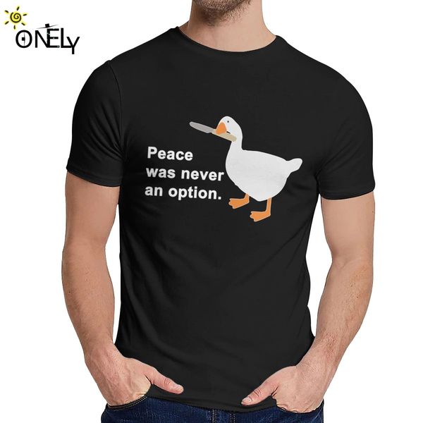 

quality cotton untitled goose game t shirt peace was never an option goose game t shirt man's new arrival quality classic
