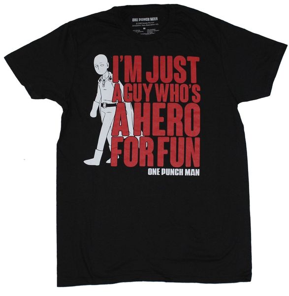 

высокое качество печати casual tee один удар человек mens t-shirt - просто парень, который является героем для fun summer футболкой