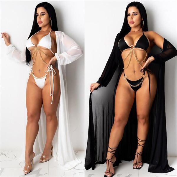 

cloak платье + бикини наборов моды сексуальных женщин праздник вскользь платья наборов шифон женщин пляж платье защита от солнца с длинным р, Black;gray