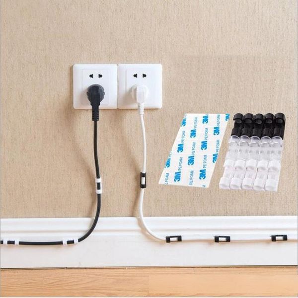 

onsumer electronics cable organizer clips cable management desk& workstation abs wire manager cord holder usb charging data line bobb