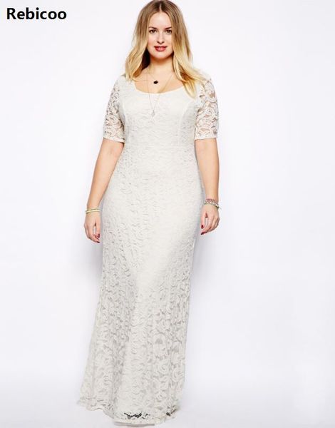 

xl-9xl fashion long elegant lace dresses large big size women summer vintage party dress super plus size dress evening, Black;gray