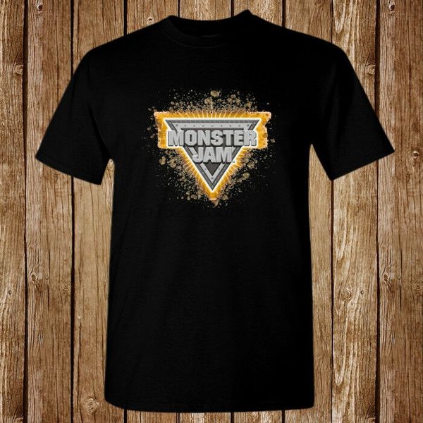 

монстр джем destruction логотип новый t-shirt размер s-5xl