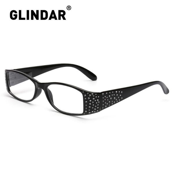 

vintage personality square reading glasses spring hinge women magnifier presbyopic diopter, White;black