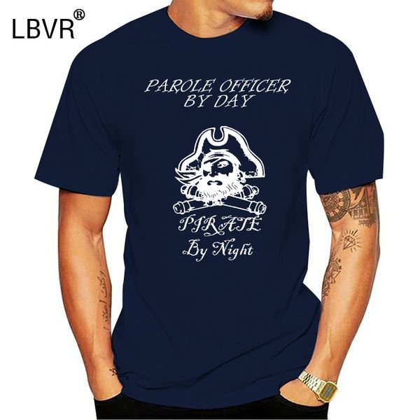 

parole officer by day pirate by night personalised t shirt funny