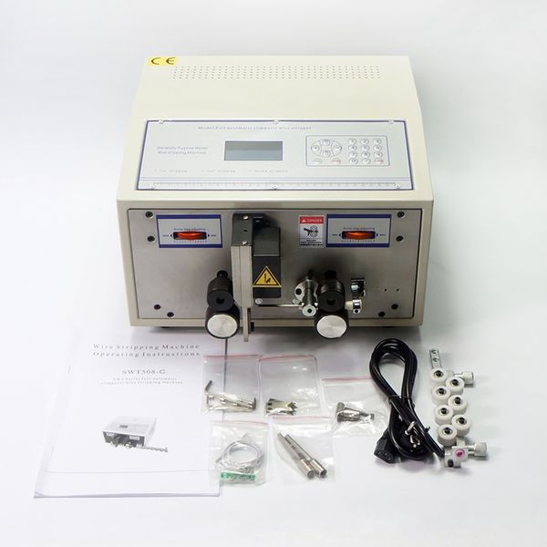 

swt508c automatic computer wire peeling stripping cutting machine for strip 2.5mm2