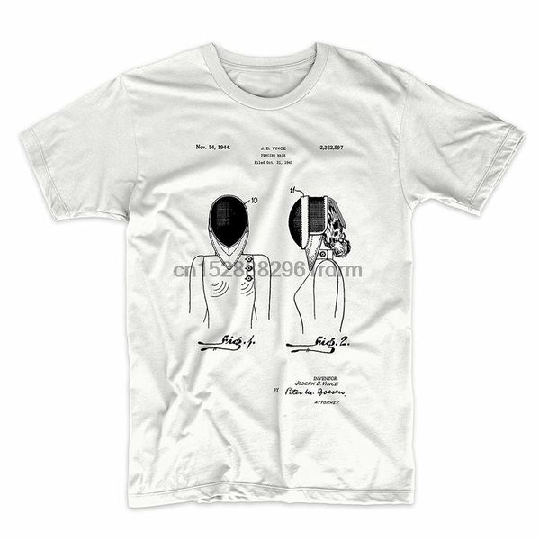 

clothing patentprints fencing mask patent t shirt