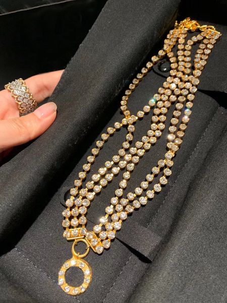 

Popular fashion pendant necklace chain for lady women Party Wedding Lovers gift jewelry With BOX