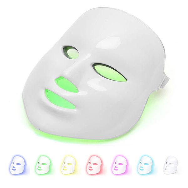 

7 colors led facial mask pn light therapy anti aging acne wrinkle removal skin rejuvenation pdt light machine