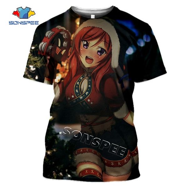 

men anime loli girl love live 3d print shirts hentai harajuku aesthetic men clothing