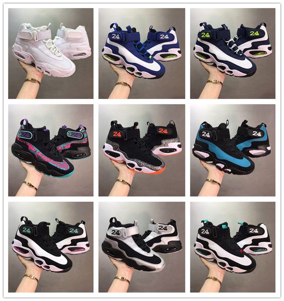 

griffey 1 freshwater inductkid sliver varsity royal number 24 men basketball sports shoes white mens fashion sneakers size 7-11