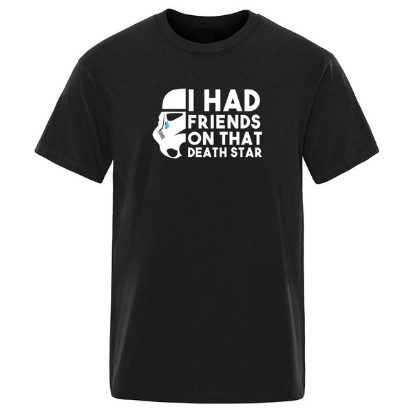 

fahison 2020 summer slim fit solid color short sleeve t-shirts i had friends on that death star hip hop t shirt clothes