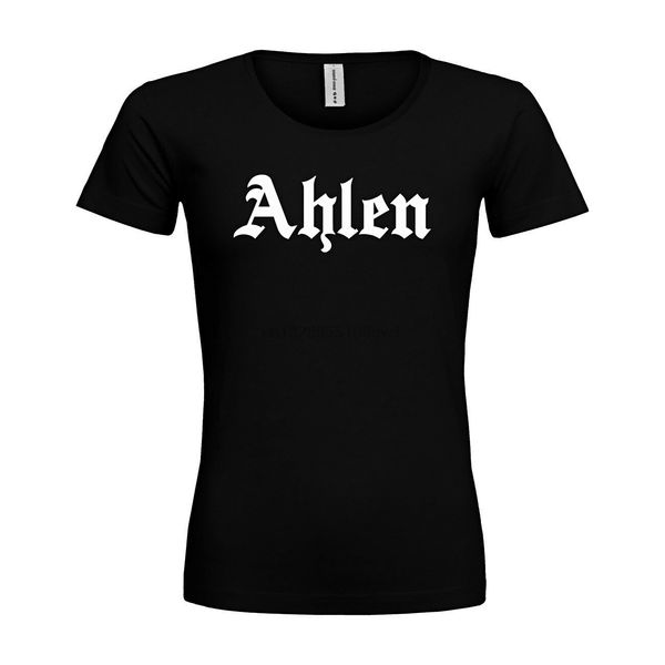 

ahlen lettering city name city gift woman t-shirt comfort