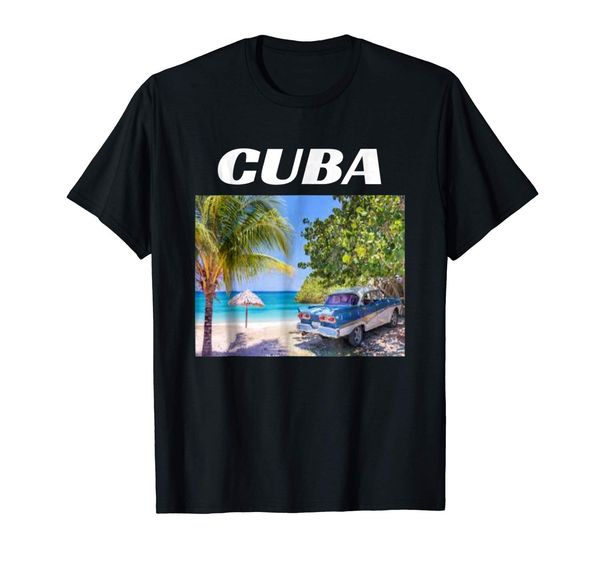 

cuban classic car t shirt havana old cuba vintage car tees casual t-shirt male short sleeve pattern