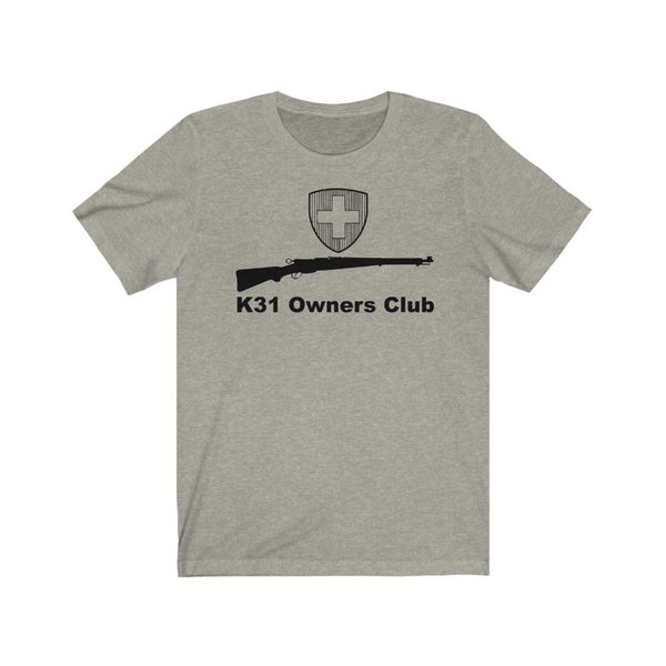 

k31 owners club shirt, s-2xl swiss k31 new fashion cool casual summer t shirts