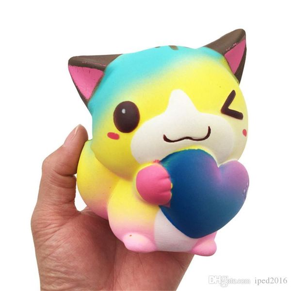 

heart cat squishiy toys simulation food for key ring phone chain toys gifts all kinds of style