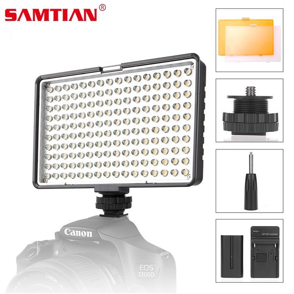 

samtian tl-180s camera video light p light led panel with battery shoe for pgraphy lighting