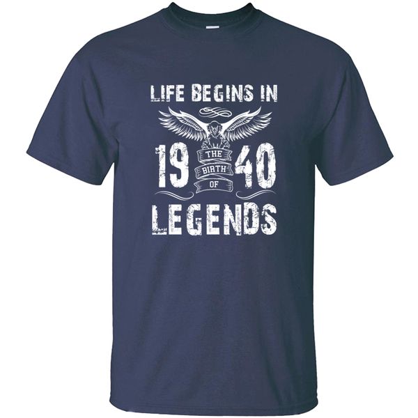 

print design life begin in 1940 legends t-shirt man letter letters crew neck homme awesome tshirts 2020 quality