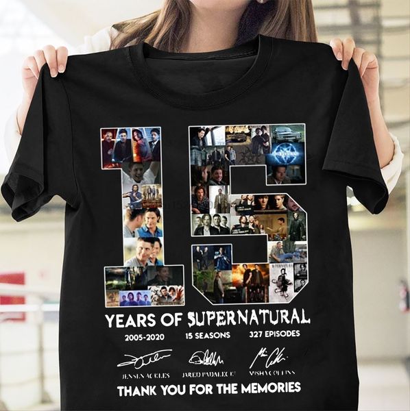 

years of supernatural thanks for memories supernatural movies t-shirt