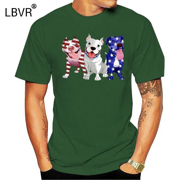 

pitbull американского флага рубашка собака usa tee рубашка черная футболка s-3xl