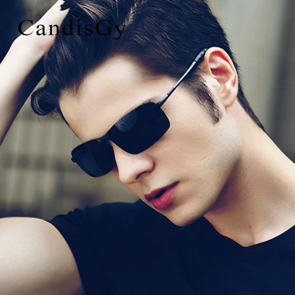 

polarized classic men sunglasses rimless square brand designer sun glasses fashion uv400 mirror male for driving sport women, White;black